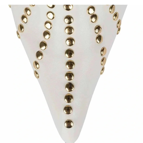 JEFFREY CAMPBELL SPANGLED Pointed Toe Stud Details Heels Pumps Size 9 - Picture 8 of 12